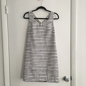Striped Nautical Scribble Line Sleeveless Dress